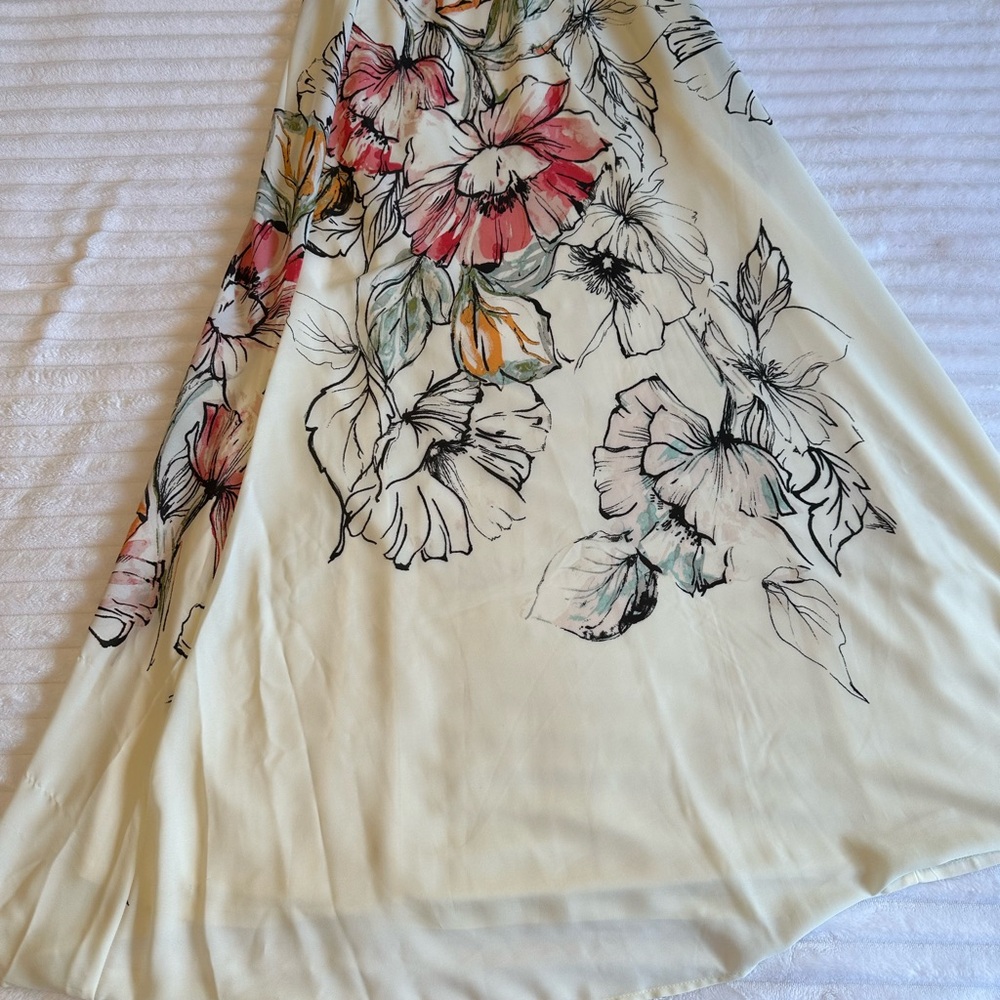 Danny & Nicole Black Maxi Dress with Halter top and Flowy Skirt Size 10 - Picture 3 of 7